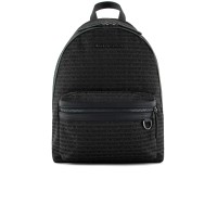 EMPORIO ARMANI ZAINO IN TESSUTO JACQUARD LETTERING ALL OVER BLACK