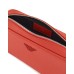 EMPORIO ARMANI BEAUTY CASE ORANGE IN PELLE RIGENERATA SAFFIANO CON LACCIO DA POLSO E PLACCHETTA AQUILA ASV	