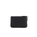 EMPORIO ARMANI POCHETTE IN NYLON RICICLATO ASV BLACK CON LACCIO DA POLSO E LOGO EAGLE IN METALLO 
