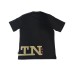 La Martina T-shirt da uomo Nera Logo a contrasto sulla parte inferiore
