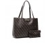 Guess Borsa a spalla Marrone con stampa logo All over reversibile e maxi pochette interna estraibile con manico e chiusura con zip