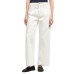EMPORIO ARMANI JEANS J33 CINQUE TASCHE CREM VITA MEDIA E GAMBA AMPIA CROPPED IN BULL TINTO CAPO