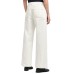 EMPORIO ARMANI JEANS J33 CINQUE TASCHE CREM VITA MEDIA E GAMBA AMPIA CROPPED IN BULL TINTO CAPO