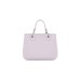 EMPORIO ARMANI SHOPPING BAG SMALL A MANO PINK E TRACOLLA CON LOGO LETTERING ALL OVER REGOLABILE ESTRAIBILE