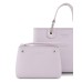 EMPORIO ARMANI SHOPPING BAG SMALL A MANO PINK E TRACOLLA CON LOGO LETTERING ALL OVER REGOLABILE ESTRAIBILE