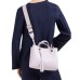 EMPORIO ARMANI SHOPPING BAG SMALL A MANO PINK E TRACOLLA CON LOGO LETTERING ALL OVER REGOLABILE ESTRAIBILE