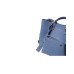 EMPORIO ARMANI SHOPPING BAG SMALL A MANO BLU CON TRACOLLA IN NASTRO BLU CON LOGO LETTERING ALL OVER REGOLABILE ESTRAIBILE	