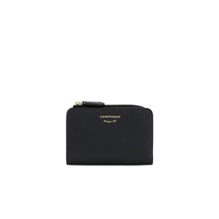 EMPORIO ARMANI PORTAFOGLIO CON PORTAMONETE MYEA BLACK STAMPA CERVO