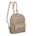 EMPORIO ARMANI ZAINO ECRU CON STAMPA MONOGRAM LOGO EAGLE ALL OVER