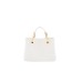 EMPORIO ARMANI MINI BORSA A MANO MYEA BAG WHITE STAMPA CERVO CON TRACOLLA IN NASTRO CON LOGO LETTERING ALL OVER REGOLABILE ESTRAIBILE