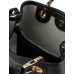 EMPORIO ARMANI MINI BORSA A MANO MYEA BAG BLACK STAMPA CERVO CON TRACOLLA IN NASTRO CON LOGO LETTERING ALL OVER REGOLABILE ESTRAIBILE	