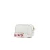 EMPORIO ARMANI MINI BAG WHITE CON TRACOLLA IN NASTRO CON LOGO LETTERING ALL OVER REGOLABILE ESTRAIBILE