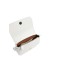 EMPORIO ARMANI MINI BAG WHITE CON TRACOLLA IN NASTRO CON LOGO LETTERING ALL OVER REGOLABILE ESTRAIBILE	