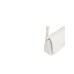 EMPORIO ARMANI MINI BAG WHITE CON TRACOLLA IN NASTRO CON LOGO LETTERING ALL OVER REGOLABILE ESTRAIBILE	