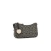 EMPORIO ARMANI BORSA BAGUETTE A TRACOLLA BLACK CON STAMPA MONOGRAM LOGO EAGLE ECRU ALL OVER