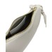 EMPORIO ARMANI MINI BAG BAGUETTE BEIGE CON TRACOLLA IN NASTRO BEIGE CON LOGO LETTERING ALL OVER REGOLABILE ESTRAIBILE	