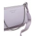 EMPORIO ARMANI MINI BAG DOPPIA PINK CON TRACOLLA IN NASTRO CON LOGO LETTERING ALL OVER REGOLABILE ESTRAIBILE