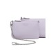 EMPORIO ARMANI MINI BAG DOPPIA PINK CON TRACOLLA IN NASTRO CON LOGO LETTERING ALL OVER REGOLABILE ESTRAIBILE