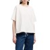 EMPORIO ARMANI T-SHIRT WHITE IN JERSEY DI COTONE SUPIMA CON TASCA A TOPPA LOGATA ASV CON LOGO AQUILA IN STRASS