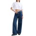EMPORIO ARMANI T-SHIRT CROPPED A MANICA CORTA IN JERSEY STRETCH WHITE CON MAXI AQUILA IN STRASS SILVER	