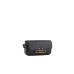 EMPORIO ARMANI MINI BAG A TRACOLLA IN LEATHER LISCIA BLACK CON LOGO AQUILA IN METALLO