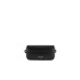 EMPORIO ARMANI MINI BAG A TRACOLLA IN LEATHER LISCIA BLACK CON LOGO AQUILA IN METALLO