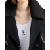 EMPORIO ARMANI TOP IN JERSEY DI COTONE STRETCH WHITE CON LOGO EA BLACK GOMMATO