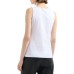 EMPORIO ARMANI TOP IN JERSEY DI COTONE STRETCH WHITE CON LOGO EA BLACK GOMMATO