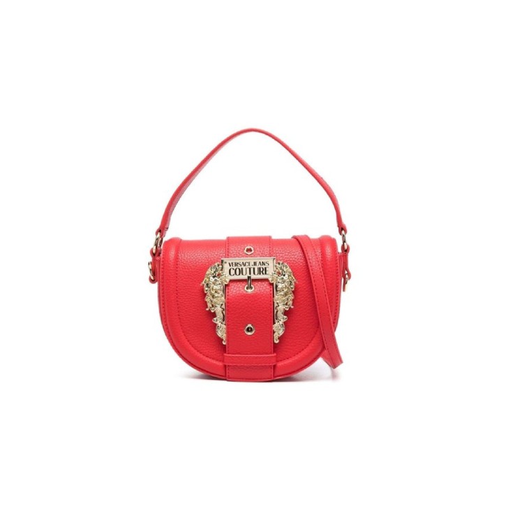 Versace Jeans Couture Borsa a Mano da Donna Rossa, con Maxi Fibbia logata 