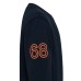 SUN68 FELPA A GIROCOLLO IN COTONE NAVY BLUE