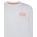 SUN68 FELPA A GIROCOLLO IN COTONE WHITE