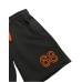 SUN68 BERMUDA BLU CON LOGO ARANCIO FLUO 