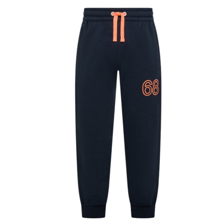 SUN68 PANTALONE JOGGER IN COTONE NAVY BLUE 