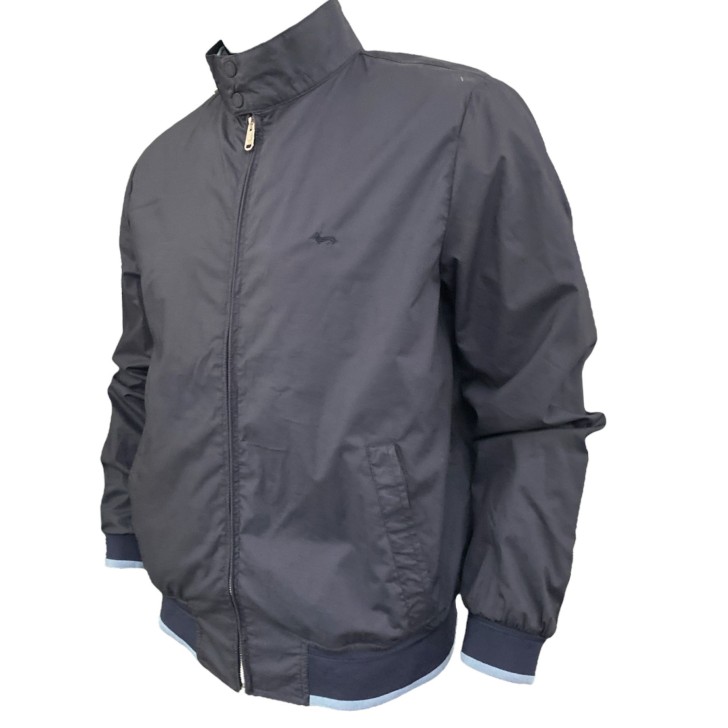 Harmont&Blaine Giubbotto blu da uomo Logo ricamato