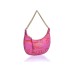 Versace Jeans Couture Borsa a Mano da Donna Fucsia con stampa Logo Couture all over