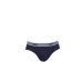 Emporio Armani Set 3 Slip in cotone stretch con vita elastica e logo lettering 1117342R71796835