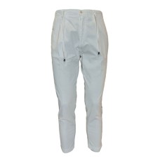 Falko Rosso Pantalone Bianco da Uomo con due tasche America 