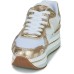 Guess Sneakers bianca con logo All Over e inserti laminati oro