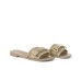 GUESS CIABATTINA BEIGE LOGO 4G ALL-OVER E  LOGO METALLO