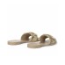 GUESS CIABATTINA BEIGE LOGO 4G ALL-OVER E  LOGO METALLO