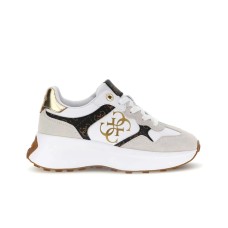 GUESS SNEAKERS BIANCA CON LOGO 4G ORO 
