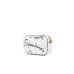Emporio Armani Mini Borsa Bianca a tracolla con logo Lettering All Over
