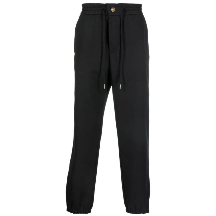 Versace Jeans Couture Pantalone Joggers Nero da Uomo