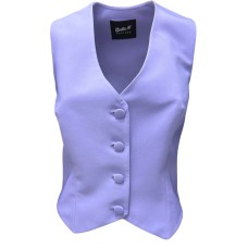 Giulia N Couture Gilet lilla con chiusura bottoni 