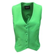Giulia N Couture Gilet verde con chiusura bottoni