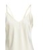Giulia N Couture Top Basic in raso burro con scollo a V