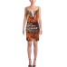 Giulia N Couture Abito corto con paillettes multicolore 