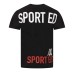 Dsquared2 T-shirt nera a manica corta con maxi logo lettering