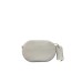 Love Moschino Borsa a tracolla bianca con logo lettering in metallo