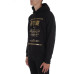 Versace Jeans Couture Felpa Nera con cappuccio da Uomo con Logo 